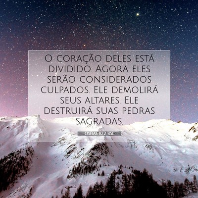 Oséias 10:2 Versículo Bíblico Explicado