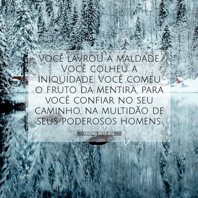 Oséias 10:13 Versículo Bíblico Explicado