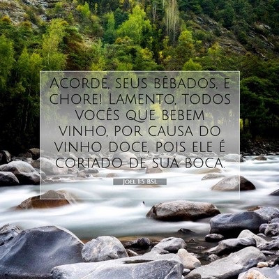 Joel 1:5 Versículo Bíblico Explicado