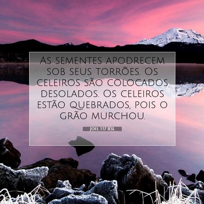 Joel 1:17 Versículo Bíblico Explicado