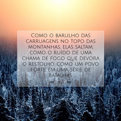 Joel 2:5 Versículo Bíblico Explicado