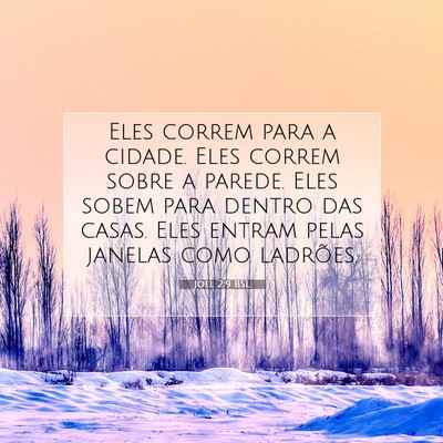 Joel 2:9 Versículo Bíblico Explicado
