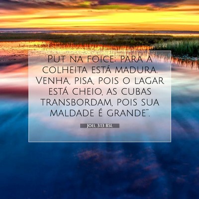 Joel 3:13 Versículo Bíblico Explicado