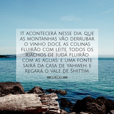 Joel 3:18 Versículo Bíblico Explicado