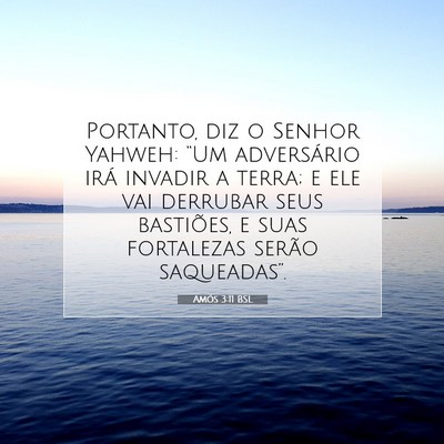 Amós 3:11 Versículo Bíblico Explicado