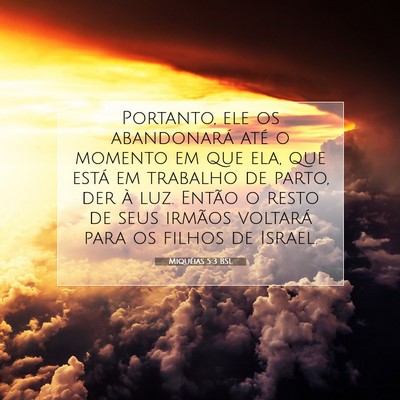 Miquéias 5:3 Versículo Bíblico Explicado