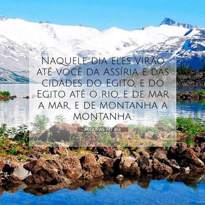 Miquéias 7:12 Versículo Bíblico Explicado