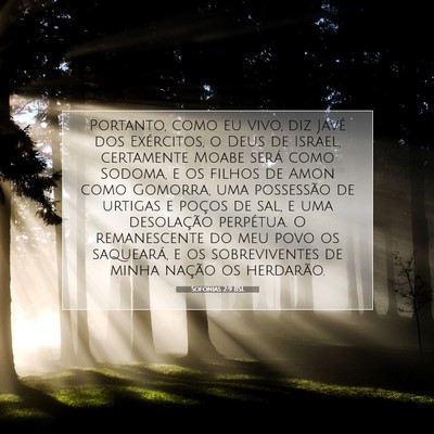 Sofonias 2:9 Versículo Bíblico Explicado
