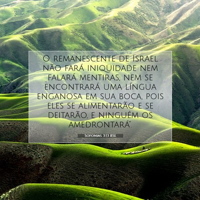 Sofonias 3:13 BSL Imagem do Versículo Bíblico