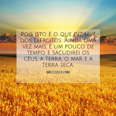 Ageu 2:6 Versículo Bíblico Explicado