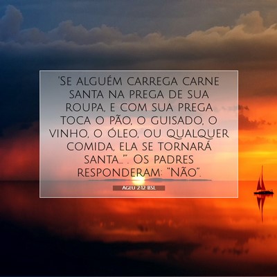 Ageu 2:12 Versículo Bíblico Explicado
