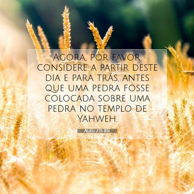 Ageu 2:15 BSL Imagem do Versículo Bíblico