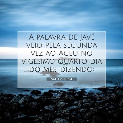 Ageu 2:20 BSL Imagem do Versículo Bíblico