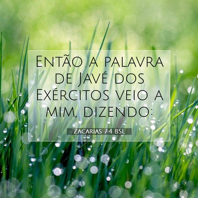 Zacarias 7:4 Versículo Bíblico Explicado