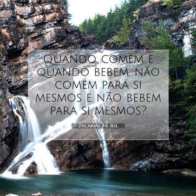 Zacarias 7:6 BSL Imagem do Versículo Bíblico