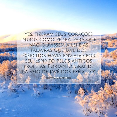 Zacarias 7:12 BSL Imagem do Versículo Bíblico