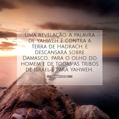 Zacarias 9:1 BSL Imagem do Versículo Bíblico