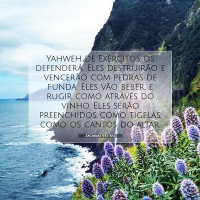 Zacarias 9:15 BSL Imagem do Versículo Bíblico