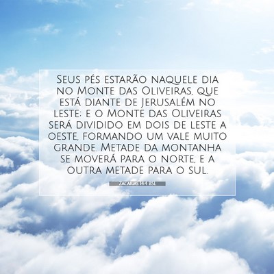 Zacarias 14:4 BSL Imagem do Versículo Bíblico