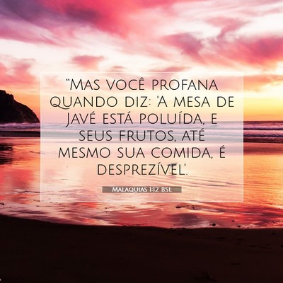 Malaquias 1:12 Versículo Bíblico Explicado