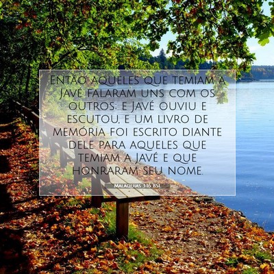 Malaquias 3:16 BSL Imagem do Versículo Bíblico