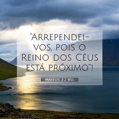 Mateus 3:2 BSL Imagem do Versículo Bíblico