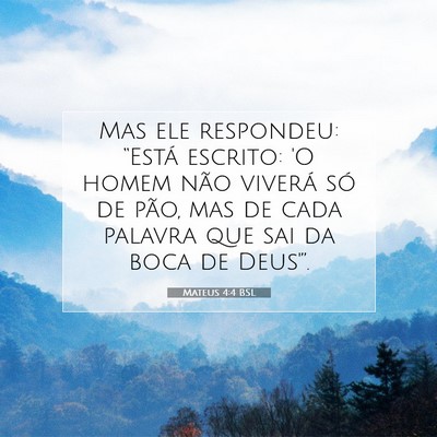 Mateus 4:4 BSL Imagem do Versículo Bíblico