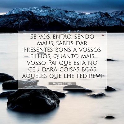 Mateus 7:11 BSL Imagem do Versículo Bíblico