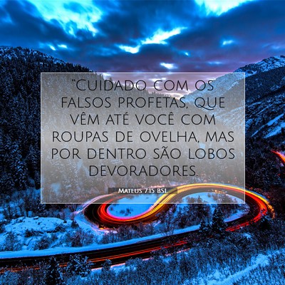 Mateus 7:15 BSL Imagem do Versículo Bíblico