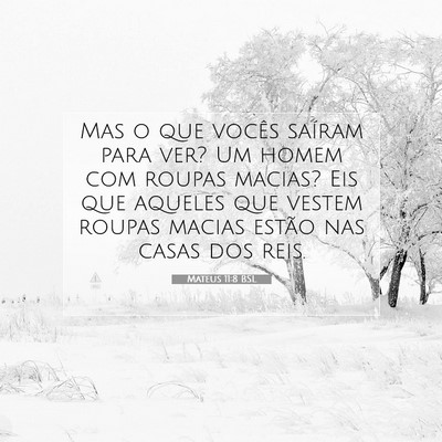 Mateus 11:8 Versículo Bíblico Explicado
