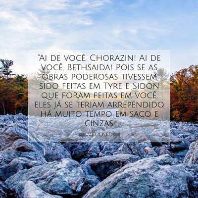 Mateus 11:21 Versículo Bíblico Explicado