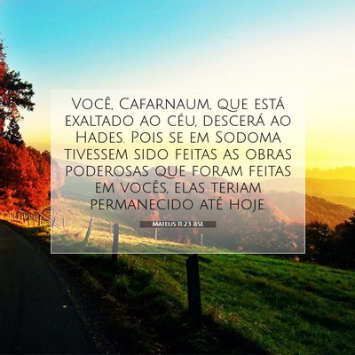 Mateus 11:23 Versículo Bíblico Explicado