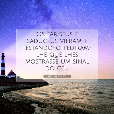 Mateus 16:1 Versículo Bíblico Explicado