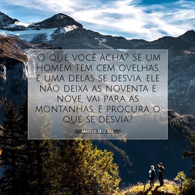 Mateus 18:12 Versículo Bíblico Explicado