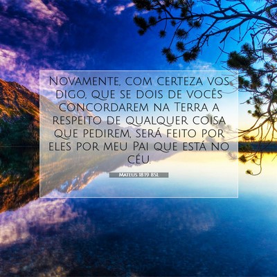 Mateus 18:19 Versículo Bíblico Explicado