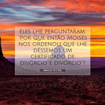 Mateus 19:7 Versículo Bíblico Explicado