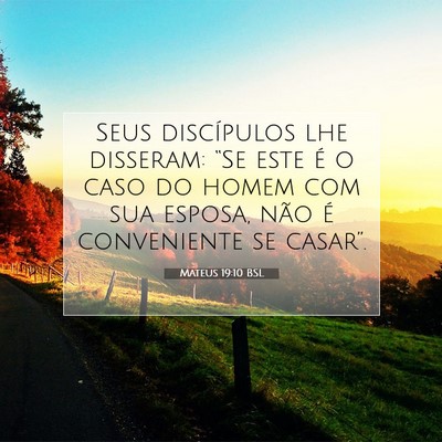 Mateus 19:10 Versículo Bíblico Explicado