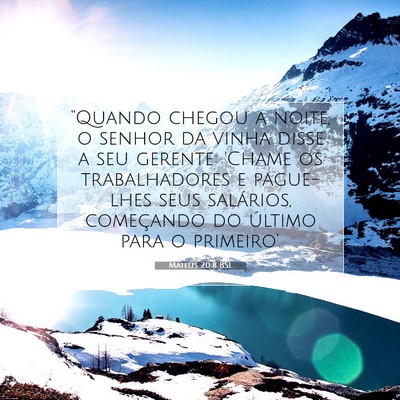 Mateus 20:8 Versículo Bíblico Explicado