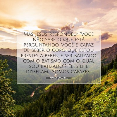 Mateus 20:22 Versículo Bíblico Explicado