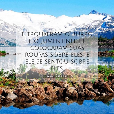 Mateus 21:7 Versículo Bíblico Explicado