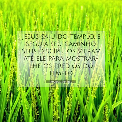Mateus 24:1 BSL Imagem do Versículo Bíblico