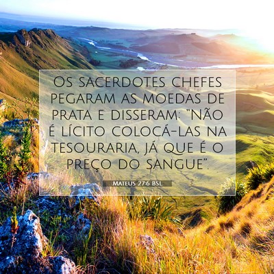Mateus 27:6 BSL Imagem do Versículo Bíblico