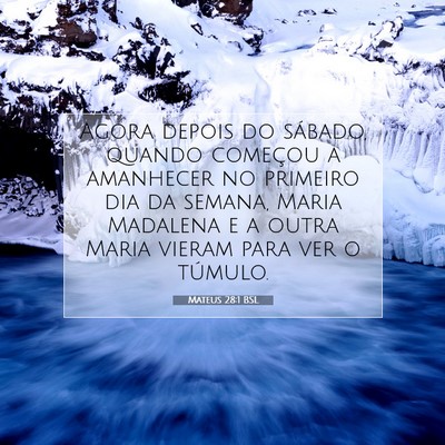 Mateus 28:1 BSL Imagem do Versículo Bíblico
