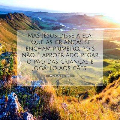 Marcos 7:27 BSL Imagem do Versículo Bíblico