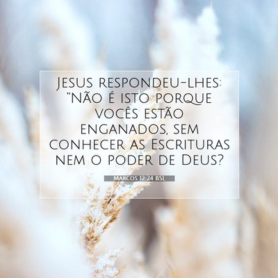 Marcos 12:24 BSL Imagem do Versículo Bíblico
