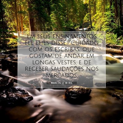 Marcos 12:38 BSL Imagem do Versículo Bíblico