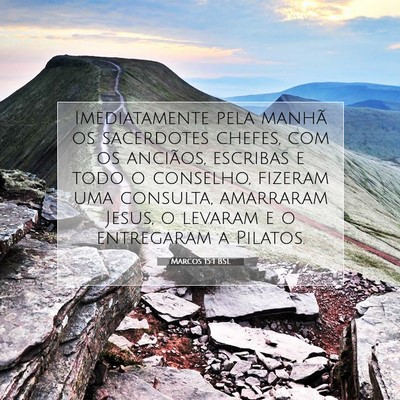 Marcos 15:1 BSL Imagem do Versículo Bíblico