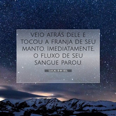 Lucas 8:44 Versículo Bíblico Explicado