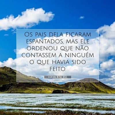 Lucas 8:56 Versículo Bíblico Explicado
