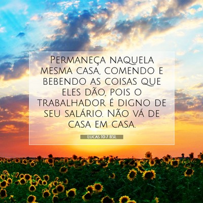 Lucas 10:7 Versículo Bíblico Explicado